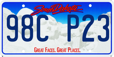 SD license plate 98CP23