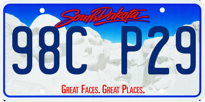 SD license plate 98CP29