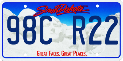 SD license plate 98CR22