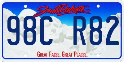 SD license plate 98CR82