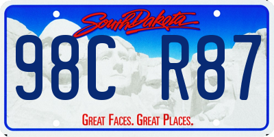 SD license plate 98CR87