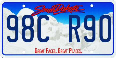 SD license plate 98CR90