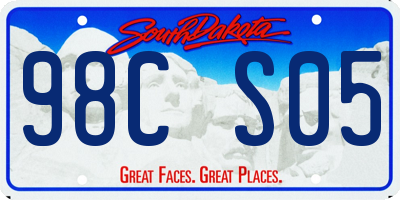 SD license plate 98CS05