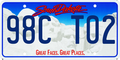 SD license plate 98CT02