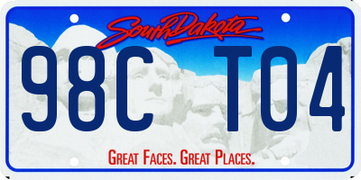 SD license plate 98CT04