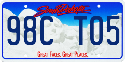 SD license plate 98CT05