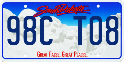 SD license plate 98CT08