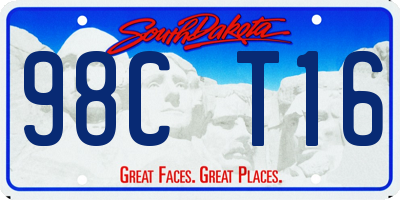 SD license plate 98CT16