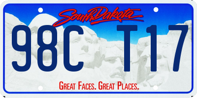 SD license plate 98CT17