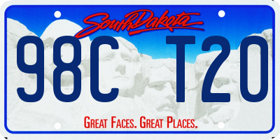 SD license plate 98CT20