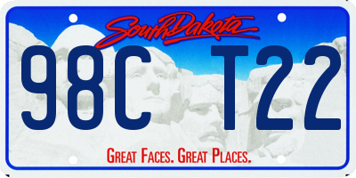 SD license plate 98CT22