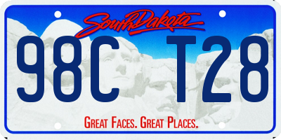 SD license plate 98CT28