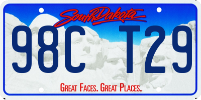 SD license plate 98CT29