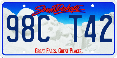 SD license plate 98CT42