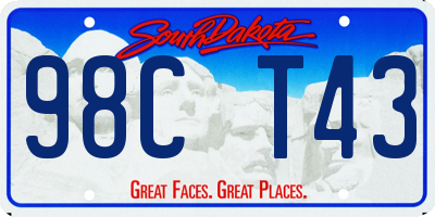 SD license plate 98CT43