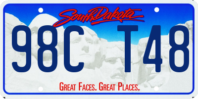 SD license plate 98CT48