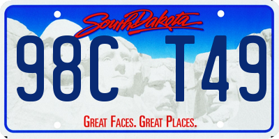 SD license plate 98CT49