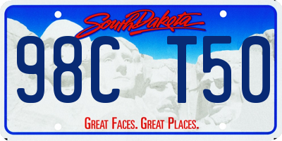 SD license plate 98CT50