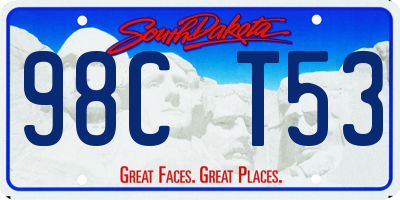 SD license plate 98CT53