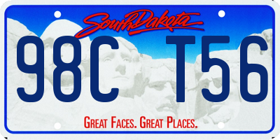 SD license plate 98CT56