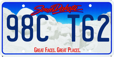 SD license plate 98CT62