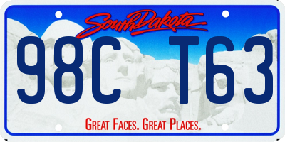 SD license plate 98CT63