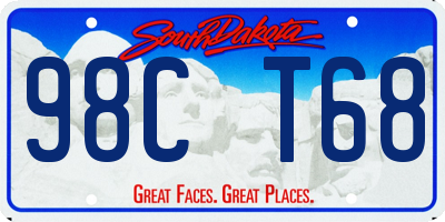 SD license plate 98CT68