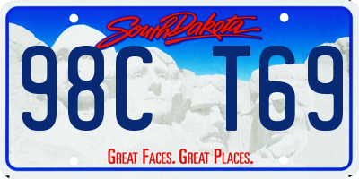 SD license plate 98CT69