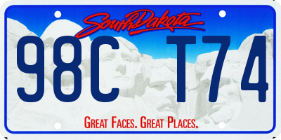 SD license plate 98CT74