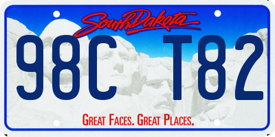 SD license plate 98CT82