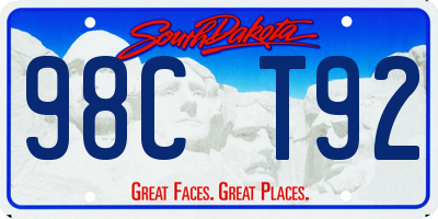 SD license plate 98CT92