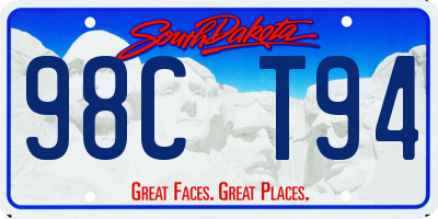 SD license plate 98CT94