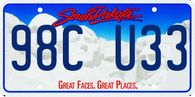 SD license plate 98CU33