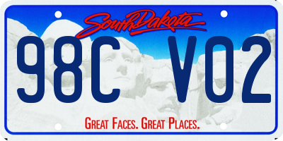 SD license plate 98CV02