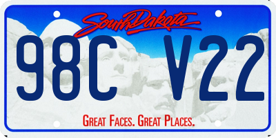 SD license plate 98CV22
