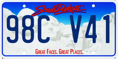 SD license plate 98CV41