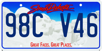 SD license plate 98CV46