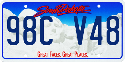 SD license plate 98CV48