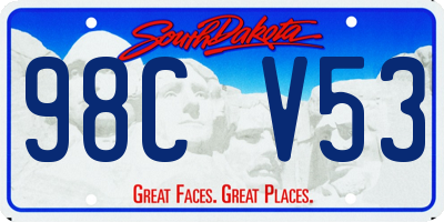 SD license plate 98CV53