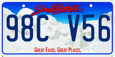SD license plate 98CV56