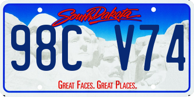 SD license plate 98CV74