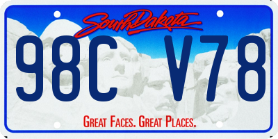 SD license plate 98CV78