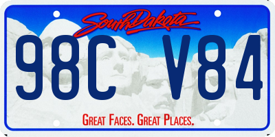 SD license plate 98CV84