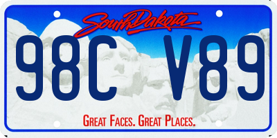 SD license plate 98CV89