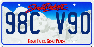 SD license plate 98CV90