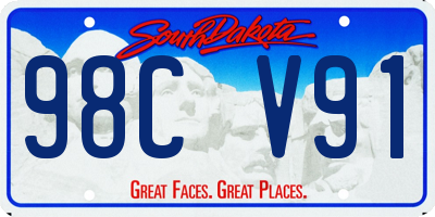 SD license plate 98CV91