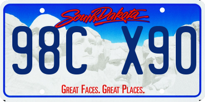 SD license plate 98CX90