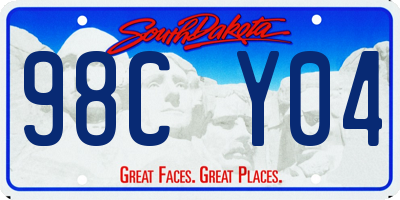 SD license plate 98CY04