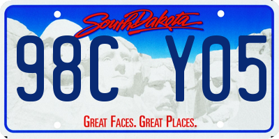 SD license plate 98CY05