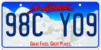 SD license plate 98CY09